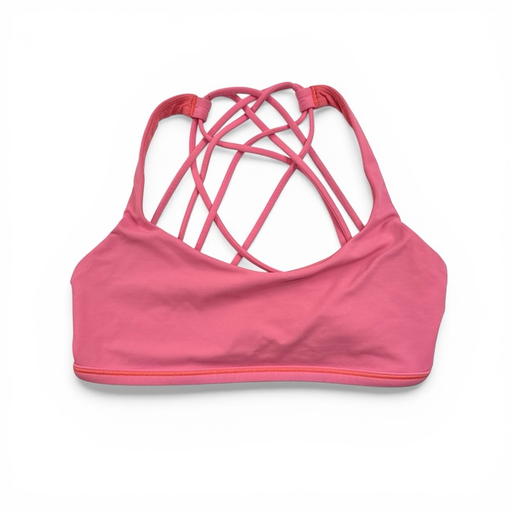 Lululemon Free To Be Wild Sports Bra Womens Size 6 Pink Yoga Gym